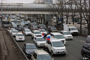 Автопробег в поддержку президента РФ Владимира Путина и спецоперации по просьбе ДНР и ЛНР