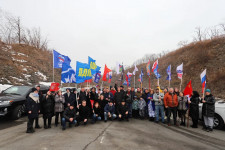 Автопробег в поддержку президента РФ Владимира Путина и спецоперации по просьбе ДНР и ЛНР